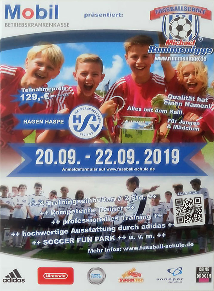 Fussballschule Michael Rummenigge zu Gast beim Hasper SV