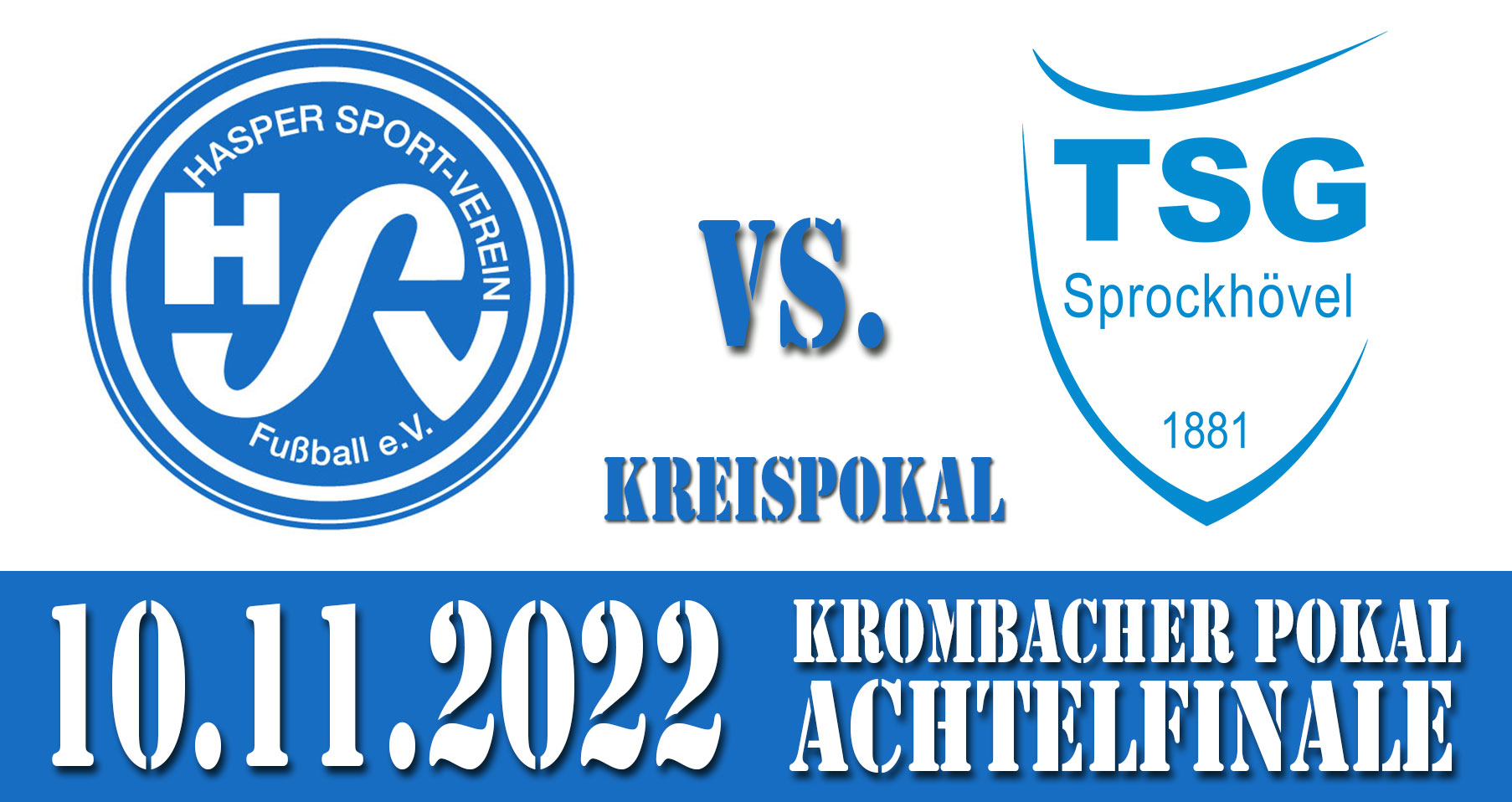 Kreispokal Achtelfinale - Krombacher Pokal Achtelfinale 20. November